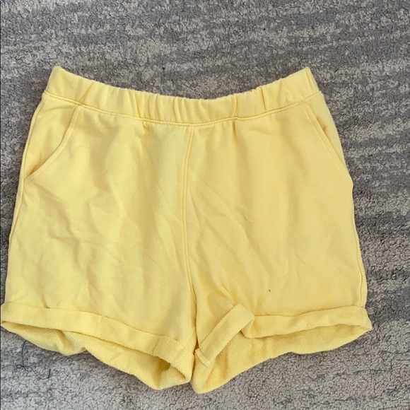 Forever 21 yellow comfy shorts - Picture 1 of 2